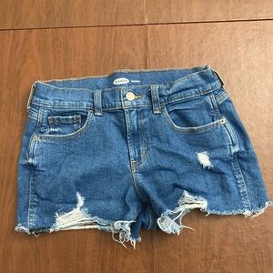4/$25 Old Navy Boyfriend Distressed Blue Jean Shorts Women size 2